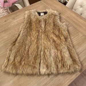 ZARA Women’s Faux Fur Vest